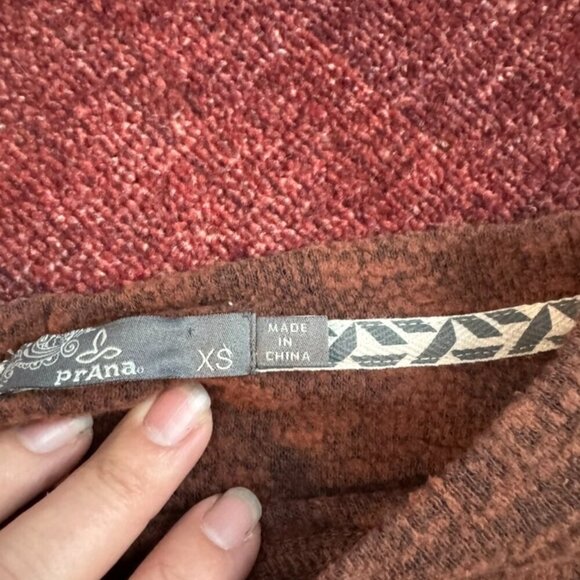 Prana Sweater Dress Rust Color XS - Picture 4 of 6